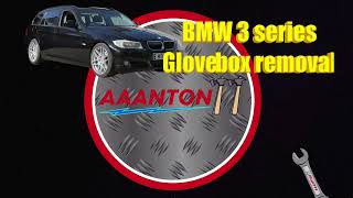 How To Remove The Glove box BMW 3 Series E90E91 etc [upl. by Weisbart]