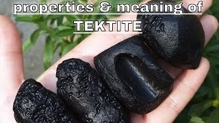 Tektite Meaning Benefits and Spiritual Properties [upl. by Oile]