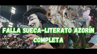 FALLAS VALENCIA 2024 entro a la falla SUECA  LITERATO AZORÍN sección especial Santaeulalia [upl. by Lirbij882]