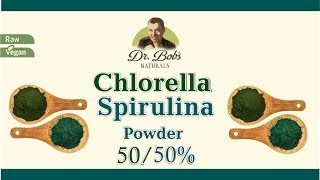 Spirulina Chlorella Powder Combined 5050 [upl. by Samp842]