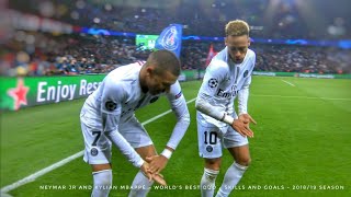 Neymar Jr and Kylian Mbappé  Worlds Best Duo  Skills Show  201819 Season [upl. by Jarlath]