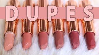 Drugstore Dupes for Popular Charlotte Tilbury Lipsticks [upl. by Idona]