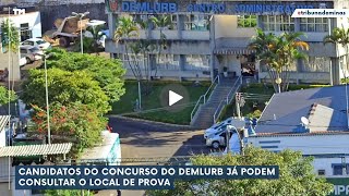 Candidatos do concurso do Demlurb já podem consultar o local de prova [upl. by Desdamona]