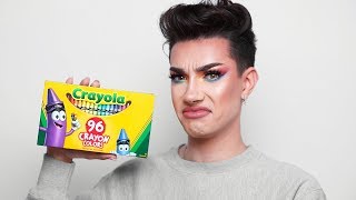 CRAYOLA CRAYONS MAKEUP REVIEW [upl. by Panther]