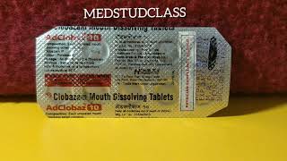 Adclobaz 10 frisium 10 clobazam 10 uses side effects complete information [upl. by Kassie831]