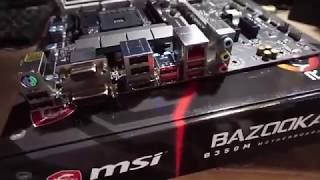 Unboxing MSI B350M Bazooka [upl. by Einnal22]