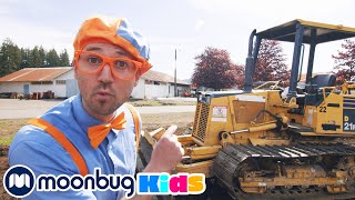 Blippi con el Buldócer y la Excavadora  BlippiEspanol  Moonbug Kids en Español [upl. by Winnie7]