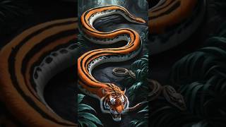 Tiger  Cobra Hybrid Animal  New species  Trending [upl. by Suiratnauq]