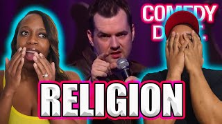 Jim Jefferies Religion Pt1 BLACK COUPLE REACTS [upl. by Cletis]