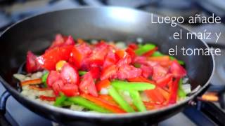 Cómo hacer fajitas vegetarianas  Recetas saludables [upl. by Aida]