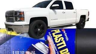 HOW TO PLASTIDIP 2014 Silverado STOCK RIMS FOR UNDER 50 DIY [upl. by Jedthus]