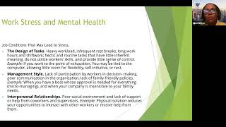 Work Stress and Mental Health  CUNY SPS Student Leadership Conference 2023 [upl. by Tremaine]