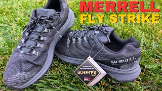 Merrell Fly Strike Hiking Trail Running Shoe A Closer Look [upl. by Saixela]