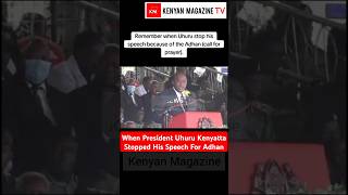 When Uhuru Kenyatta was the President of Kenya he once stopped his entire speech to allow prayer [upl. by Guillema291]