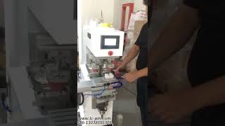 Two colors ink cup pad printer with shuttle worktable machine padprinter padprintingmachine [upl. by Enilarac]