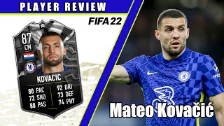 87 MATEO KOVACIC SHOWDOWN SBC REVIEW  FIFA 22 [upl. by Mylor887]