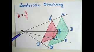 Zentrische Streckung  Erklärung und Beispiel [upl. by Caye827]