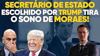 A casa caiu Alexandre de Moraes não dorme mais com novo Secretário de Estado de Trump [upl. by Jorie338]