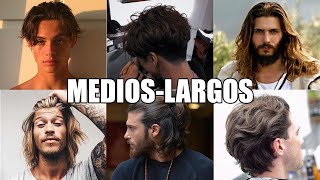 MEJORES CORTES de PELO MEDIO y LARGO para HOMBRE  MODA AESTHETIC 2022 [upl. by Gifferd]