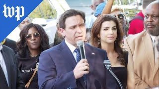 DeSantis interrupted at Jacksonville shooting vigil [upl. by Parks756]