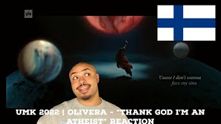 UMK 2022  Olivera  “Thank God I’m An Atheist” Reaction [upl. by Prebo]