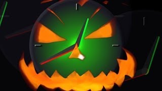 Halloween Countdown timer 1 minute  clock 60 seconds with sound effects  v 44  HD [upl. by Erkan194]