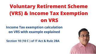 VRS amp Income Tax exemption on VRS calculation [upl. by Enilraep]