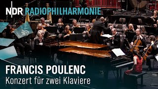 Poulenc Konzert für zwei Klaviere  Argerich  Kang  Manze  NDR Radiophilharmonie [upl. by Hennessey]