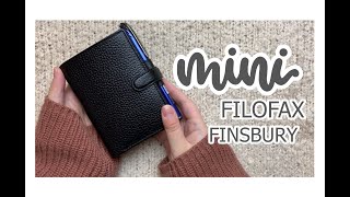 Mini Filofax Finsbury  Wallet Set Up [upl. by Ataynek]