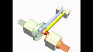 Equivalency of circular cam and linkage mechanisms 1 [upl. by Nawtna292]