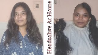 Indian Girl Headshave  Bald Look  Headshave  Join membership headshave haircut bald [upl. by Ennayr469]