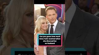 Can you guess how much Anna Faris receive when she divorced her exhusband celebrity annafaris [upl. by Vyse]