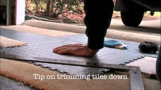 How To Install Garage Floor Tiles part 2 [upl. by Kcirrad]