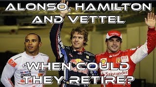 When Will Alonso Hamilton and Vettel Retire [upl. by Ardeen842]