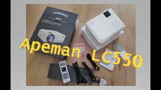 APEMAN LC 550 Mini Projector REVIEW [upl. by Asikal]