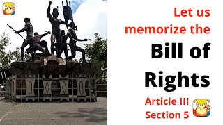 Bill of Rights  Sec 5 Memorization Matters for Law Students [upl. by Amorette875]