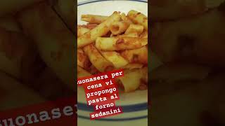 Buonasera per cena vi propongo pasta al forno sedanini [upl. by Aanas]