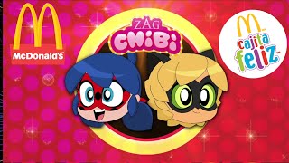 Mcdonalds cajita feliz zag heroez miraculous chibi predicciones 2023 [upl. by Kacy]