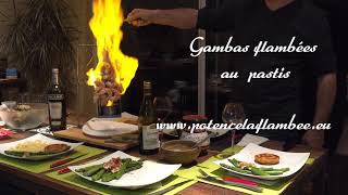 gambas flambées au pastis [upl. by Casimir]