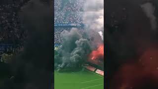 Qatar stadium fire scene [upl. by Enifesoj]