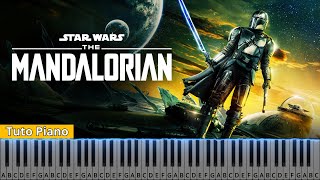 The Mandalorian  Tuto Piano [upl. by Teillo410]