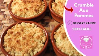 Recette Crumble Aux Pommes Facile [upl. by Hamer]