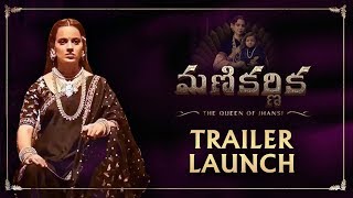 Manikarnika Telugu Trailer Launch A Graceful Kangana Ranaut Attends The Event [upl. by Aicella]