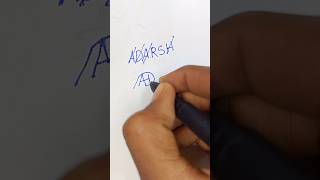 Adarsh name logo ✨✍️shortvideo shorts artistajit logo artist [upl. by Nairam338]