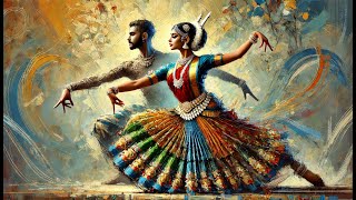 Expressionist Bharatnatyam Dance  Rhythmic Indian Classical Music amp Art [upl. by Lilahk]