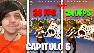 COMO AUMENTAR FPS E REDUZIR INPUTLAG NO FORTNITE CAPITULO 5 [upl. by Gardas]