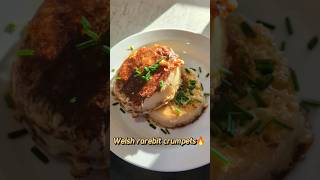 A new way to eat crumpets Welsh rarebit style 🔥 [upl. by Yruok]