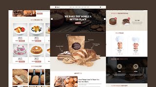 Responsive Bakery Website Design Using HTML  CSS  JAVASCRIPT [upl. by Habeh302]