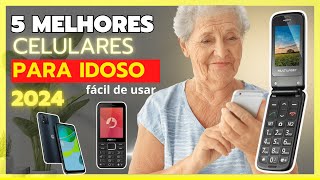 ✅ GUIA 🛒2024⭐5 Melhores Celular para Idoso de 2024 Teclas Grandes e Fácil de Usar⭐ [upl. by Swetlana]