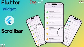 Flutter Scrollbar Widget  How to Add Scrollbar in Flutter  Scrollbar Widget in Flutter [upl. by Nealon]